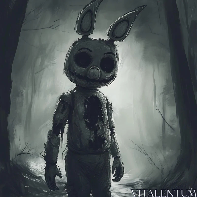 Dark Forest Rabbit Monster AI Image