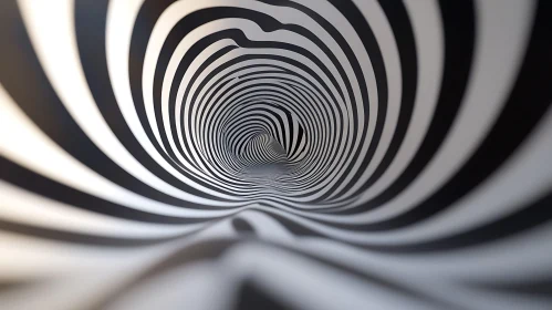 Hypnotic Black and White Vortex