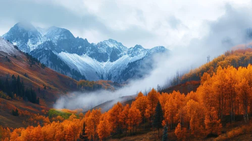 Autumnal Mountains Landscape