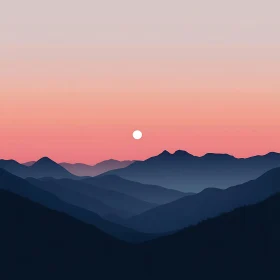 Peaceful Mountain Sunset