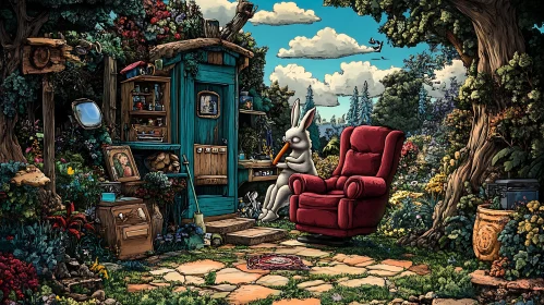 Surreal Rabbit Garden