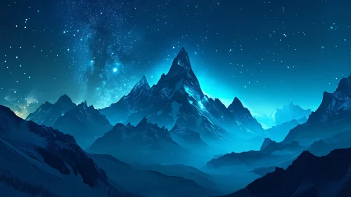 Celestial Mountain Night