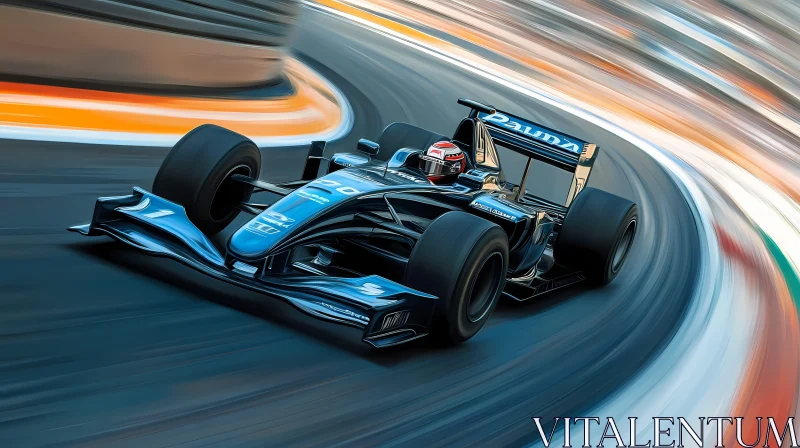 AI ART Thrilling Formula 1 Race Car on the Track , AI F1