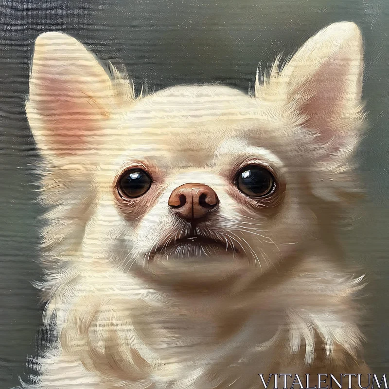 Chihuahua Dog Portrait With Expressive Eyes AI Image