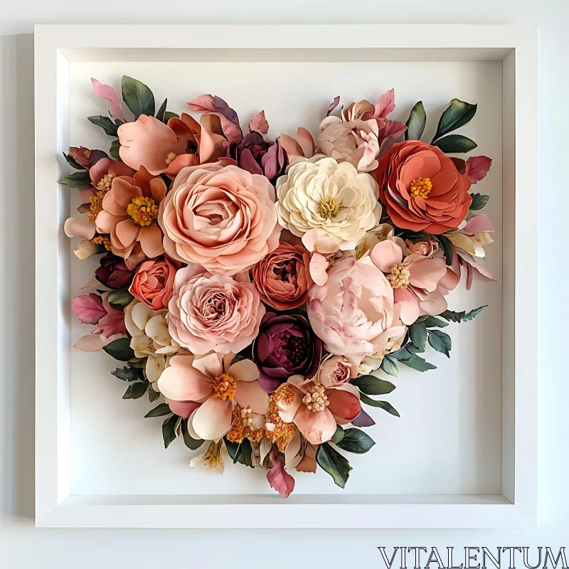 Handmade Paper Flowers Decor AI Image