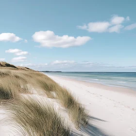 Coastal Tranquility: Dunes and Sea