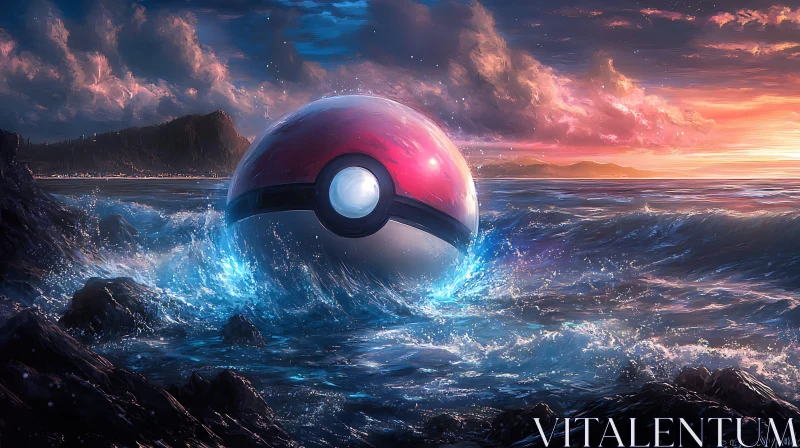 Oceanic Pokeball Fantasy AI Image