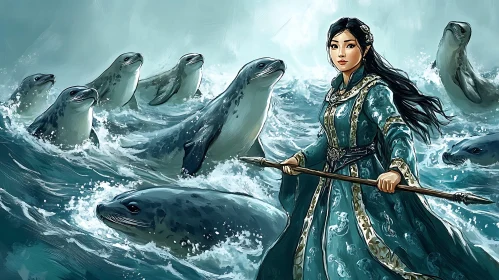 Ocean Guardian and Her Seal Entourage