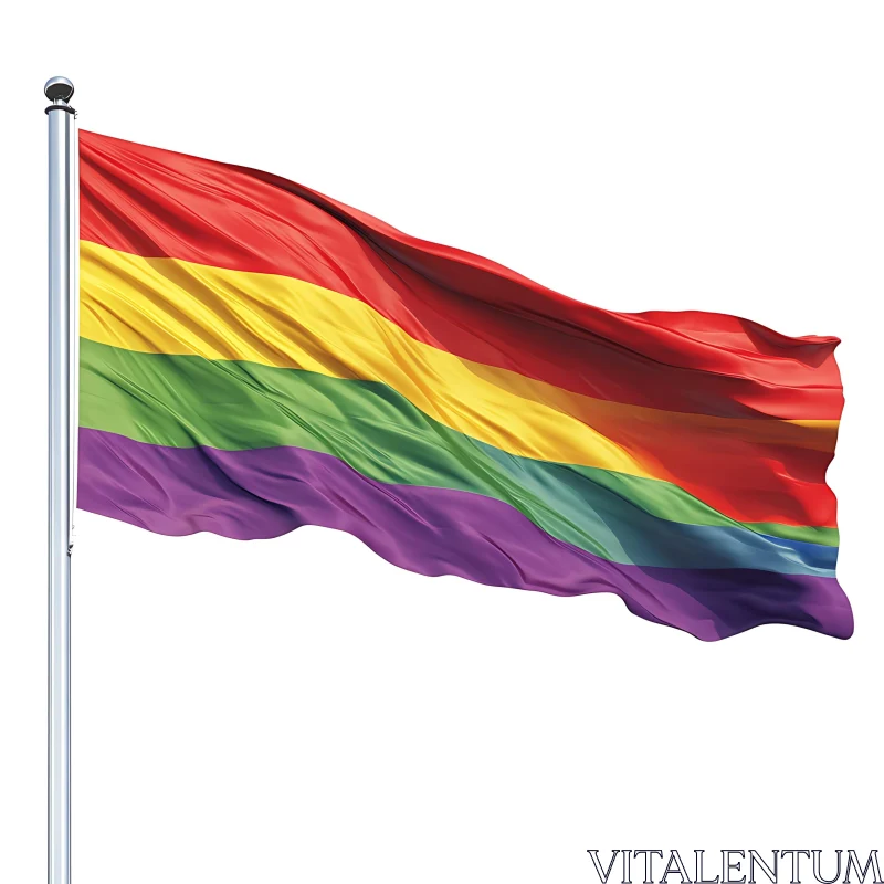 AI ART Colorful LGBTQ Pride Flag Image