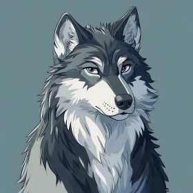 Wolf Illustration - Animal Kingdom