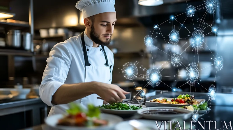 AI ART Future of Food: Chef and Tech Fusion