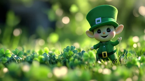 St. Patrick's Day Leprechaun Character