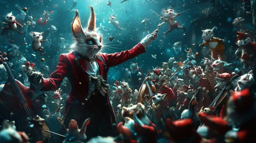 Rabbit Conductor and Rodent Musicians