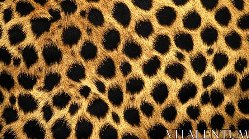 Spotted Feline Fur Texture AI Image