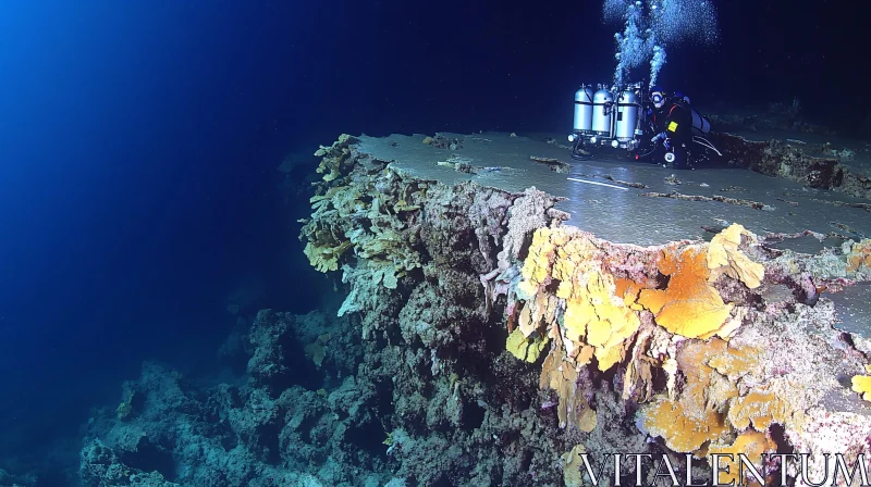 Oceanic Coral Reef Exploration AI Image