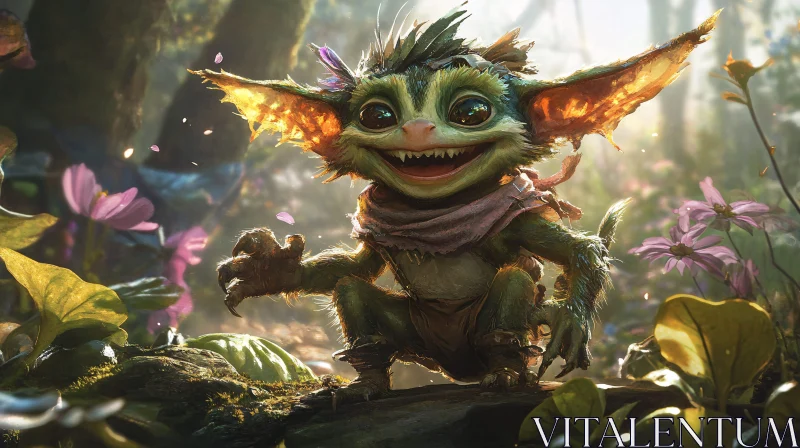 AI ART Enchanting Forest Goblin