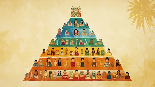 Hierarchical Society Pyramid Art