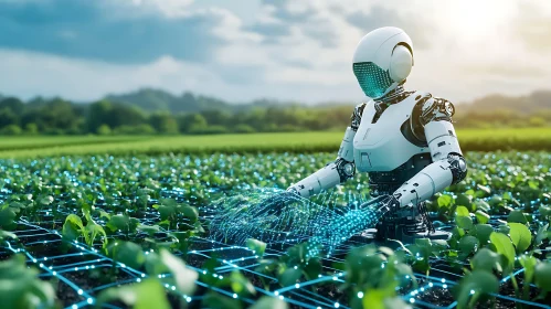 Agricultural Robot in Field