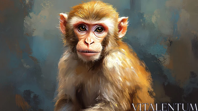 AI ART Expressive Monkey Art