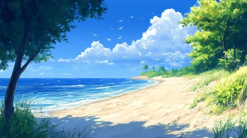 Peaceful Beach View