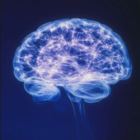 Abstract Brain Connectivity Art