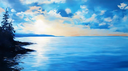 Tranquil Seascape Painting