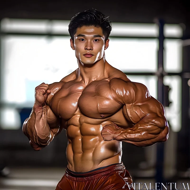 AI ART Sculpted Body: Strength and Dedication