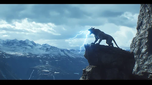 Mountain Lion with Lightning Power