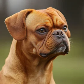 Detailed Dog Portrait in Natural Setting