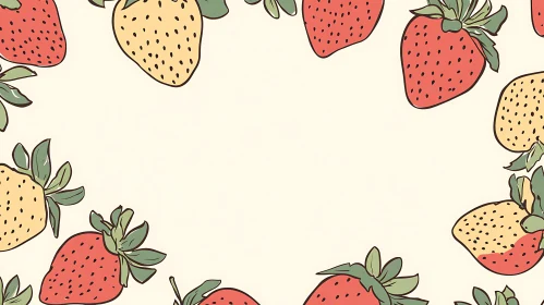 Fresh Strawberry Pattern Art