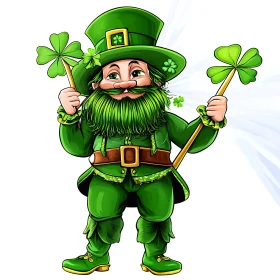 St. Patrick's Day Leprechaun Art