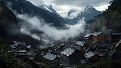 Serene Mountain Village