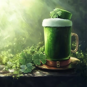 Festive St. Patrick's Day Beer Art