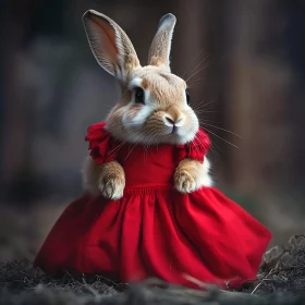 Rabbit in a Red Dress