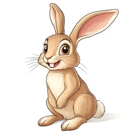 Charming Cartoon Bunny