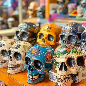 Vibrant Skull Art Collection