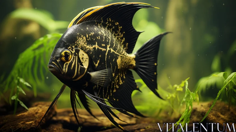 Mysterious Jungle Fish: An Intense Aquatic Journey AI Image
