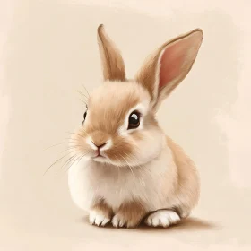Charming Rabbit Art - Soft Tones
