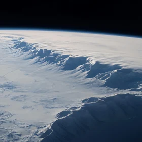 Icy Peaks From Above