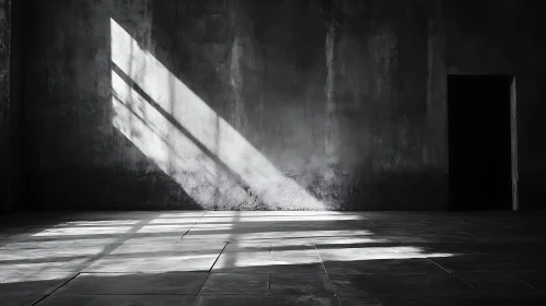 Monochromatic Interior with Sunlight