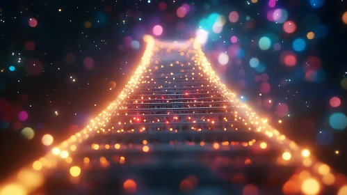 Stairway to Heaven Lights Bokeh