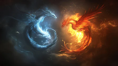 Elemental Clash: Dragon vs Phoenix