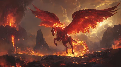 Pegasus on Fire