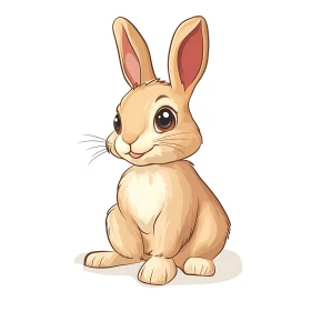 Cute Cartoon Rabbit Image