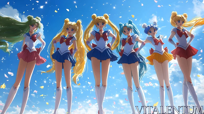 Anime Characters in Sailor Uniforms
