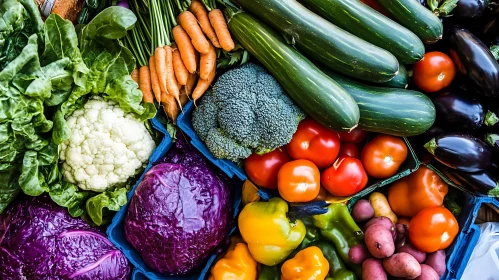 Vibrant Assortment of Garden Vegetables
