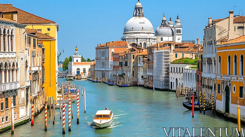 Scenic Venice Canal with Historic Buildings