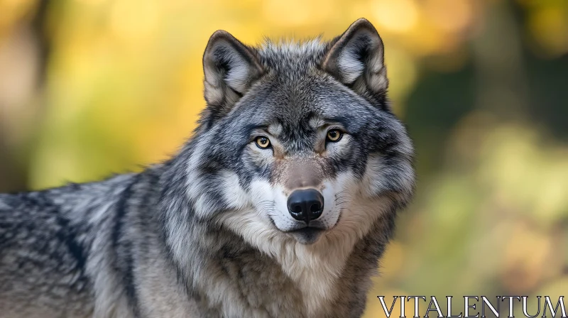 Close-up of a wild wolf