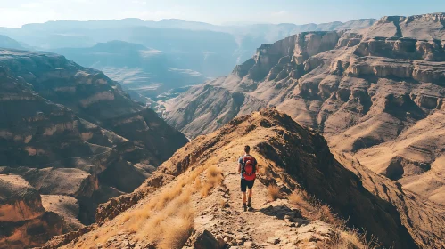 Mountain Hiker Landscape