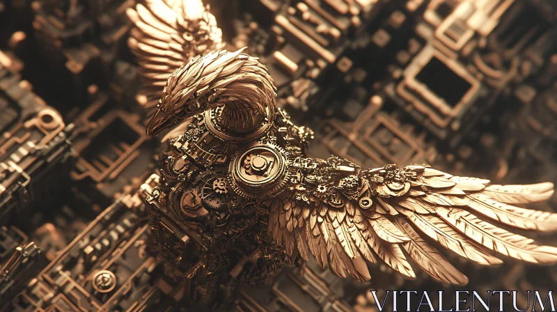 Golden Eagle Robot with Wings